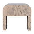 Nouveau Bedside Marble Solid Wood