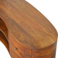 Chestnut Wave Entertainment Unit Chestnut Solid Wood