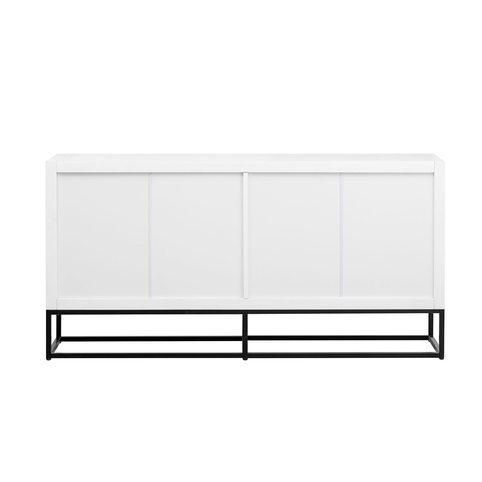 Light Luxury Designed Cabinet With Unique Support Legs And Adjustable Shelves, Suitable For Living Rooms, Corridors, And Study Rooms. White Mdf