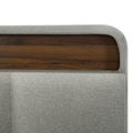 Full Size Upholstered Platform Bed With Storage Headboard, Sensor Light And A Set Of Sockets And Usb Ports, Linen Fabric, Gray Gray Linen
