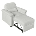 3 In 1 Convertible Sleeper Chair Sofa Bed Pull Out Couch Adjustable Chair With Pillow, Adjust Backrest Into A Sofa, Lounger Chair, Single Bed Or Living Room Or Apartment, Beige Beige Polyester
