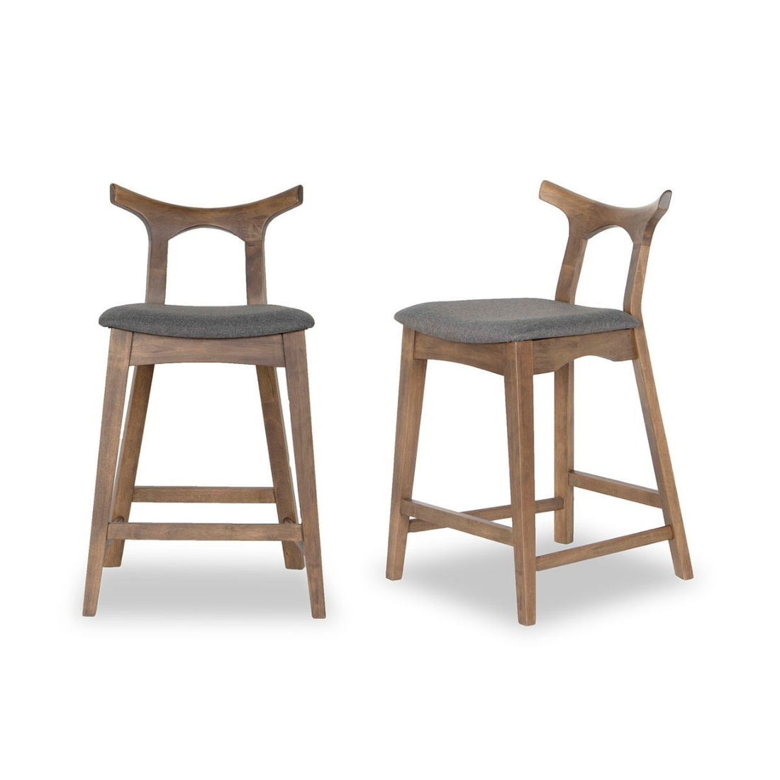 Hester Solid Wood Upholstered Square Bar Chair
