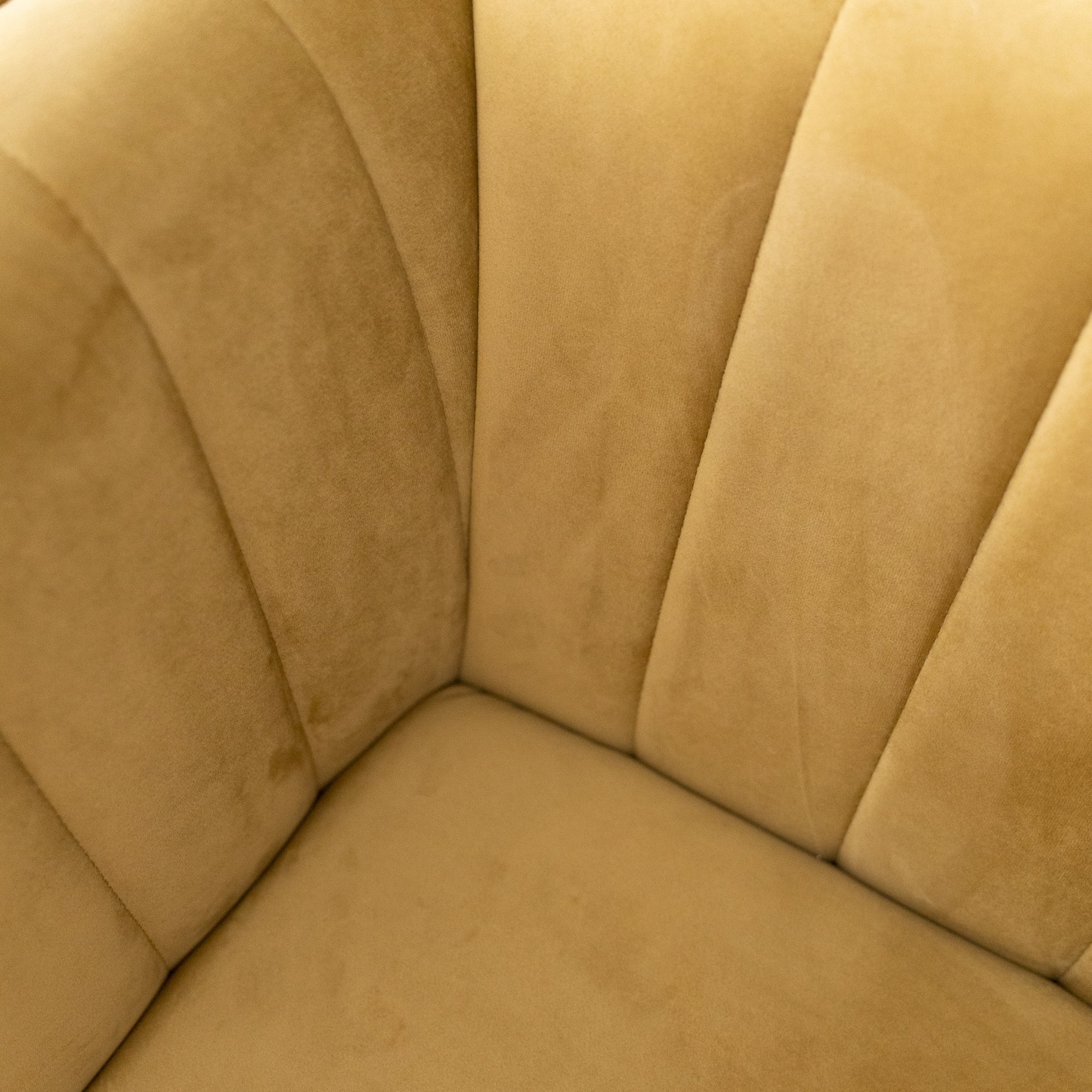 Angelina Channel Tufted Sofa yellow-velvet