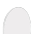 White 63X20 Inch Metal Arch Stand Full Length Mirror White Classic Mdf Glass Aluminium Alloy