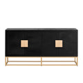 Light Luxury Designed Cabinet With Unique Support Legs And Adjustable Shelves, Suitable For Living Rooms, Corridors, And Study Rooms. Black Mdf