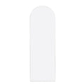 White 65X22 Inch Metal Arch Stand Full Length Mirror White Classic Mdf Glass Aluminium Alloy