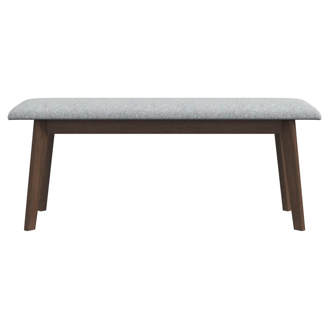 Carlos Fabric Upholstered Solid Wood Bench Grey Fabric