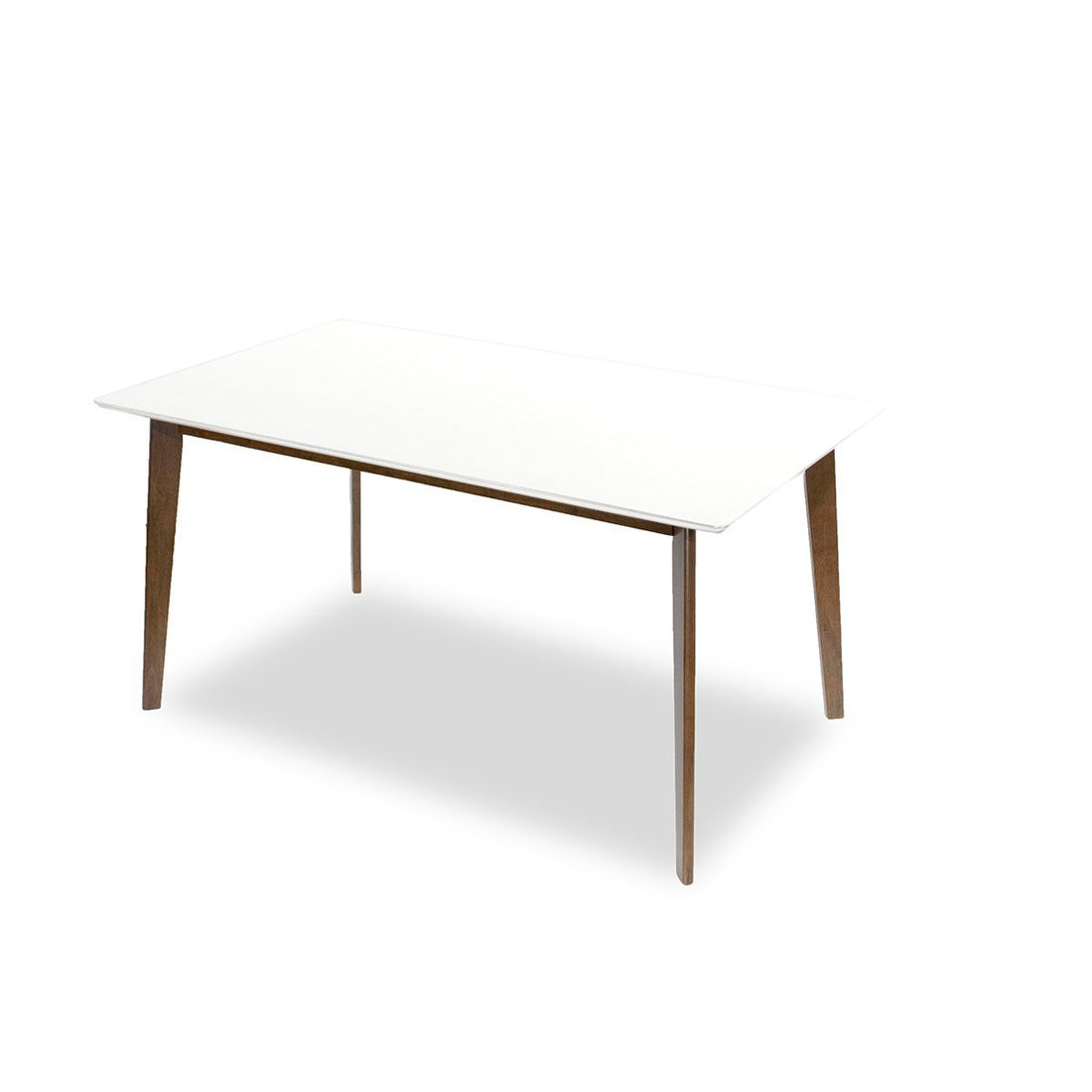 Carlos Solid Wood Dining Table White Solid Wood