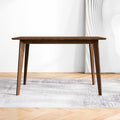 Carlos Solid Wood Dining Table Brown Solid Wood