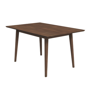 Mary Modern Style Solid Wood Rectangular Dining Kitchen Table Brown Wood