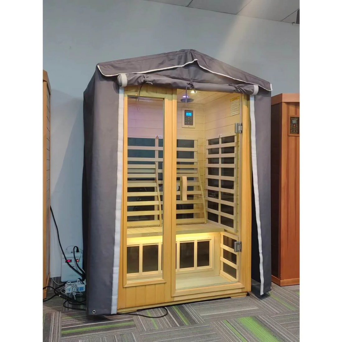 Single Sauna Outdoor Rain Cover - Black Iron