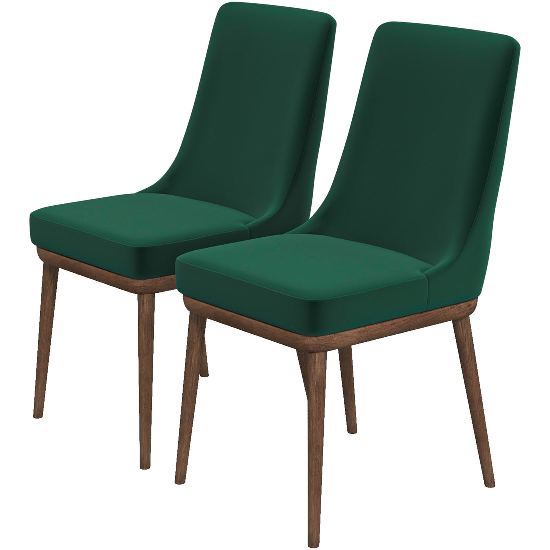 Kate Mid Century Modern Dining Chair Set Of 2 Multi Velvet