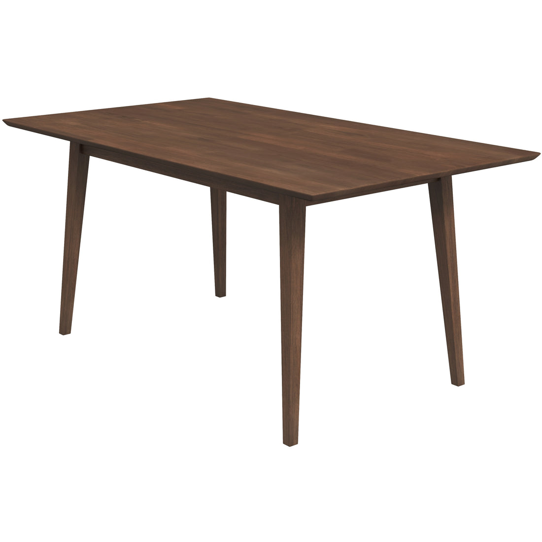 Mary Modern Style Solid Wood Rectangular Dining Kitchen Table Brown Wood