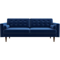 Casey Velvet Loveseat Blue Velvet