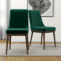 Kate Mid Century Modern Dining Chair Set Of 2 Multi Velvet