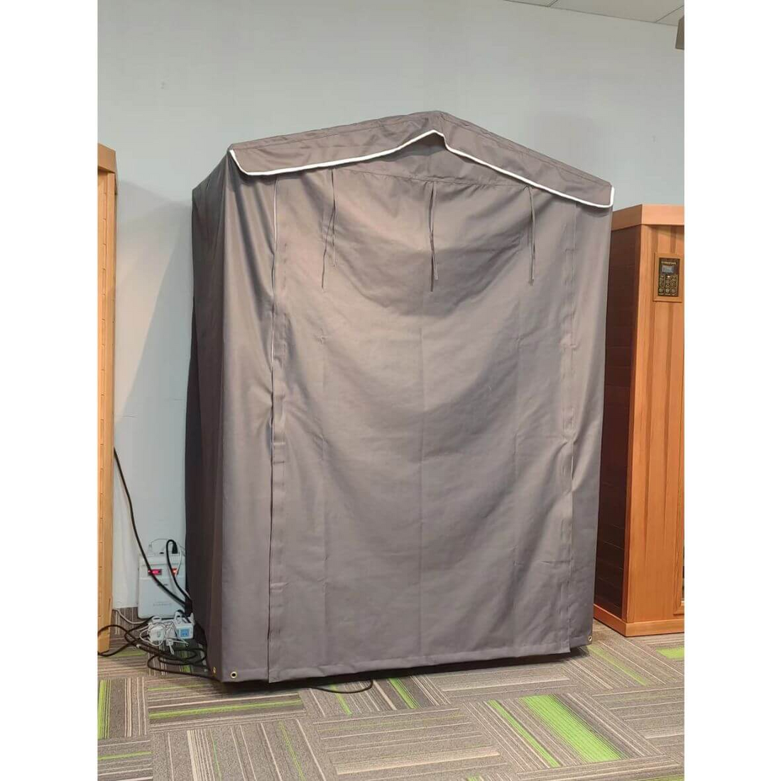 Single Sauna Outdoor Rain Cover - Black Iron