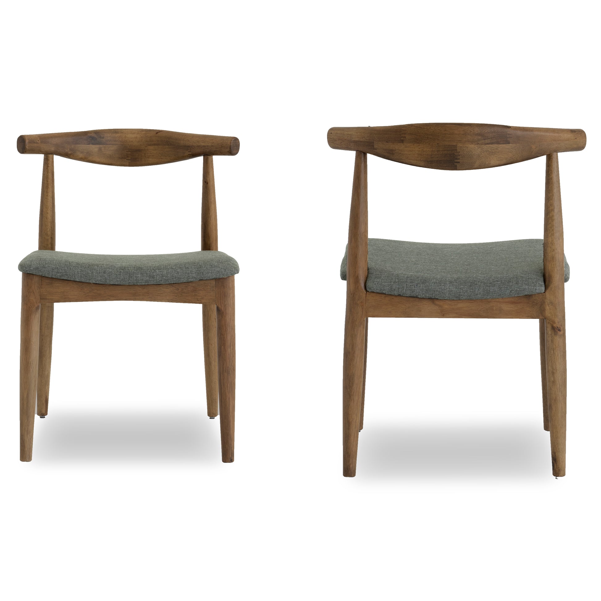 Destiny Dining Chairs Set Of 2 Gray Fabric