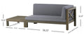 Brava X Back Corner Bench R With Coffee Table Dark Grey Acacia Wood