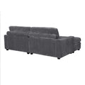 90'' Square Arm Sofa With Removable Back Cushions And 2 Pillows,Couch For Living Room, Office, Apartment Grey Polyester Primary Living Space Pillow Back American Design Polyester 2 Seat