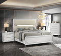 1Pc Modern Contemporary Chest Five Storage Drawers White Cream Finish Bedroom Wooden Furniture White Bedroom Contemporary,Modern Wood