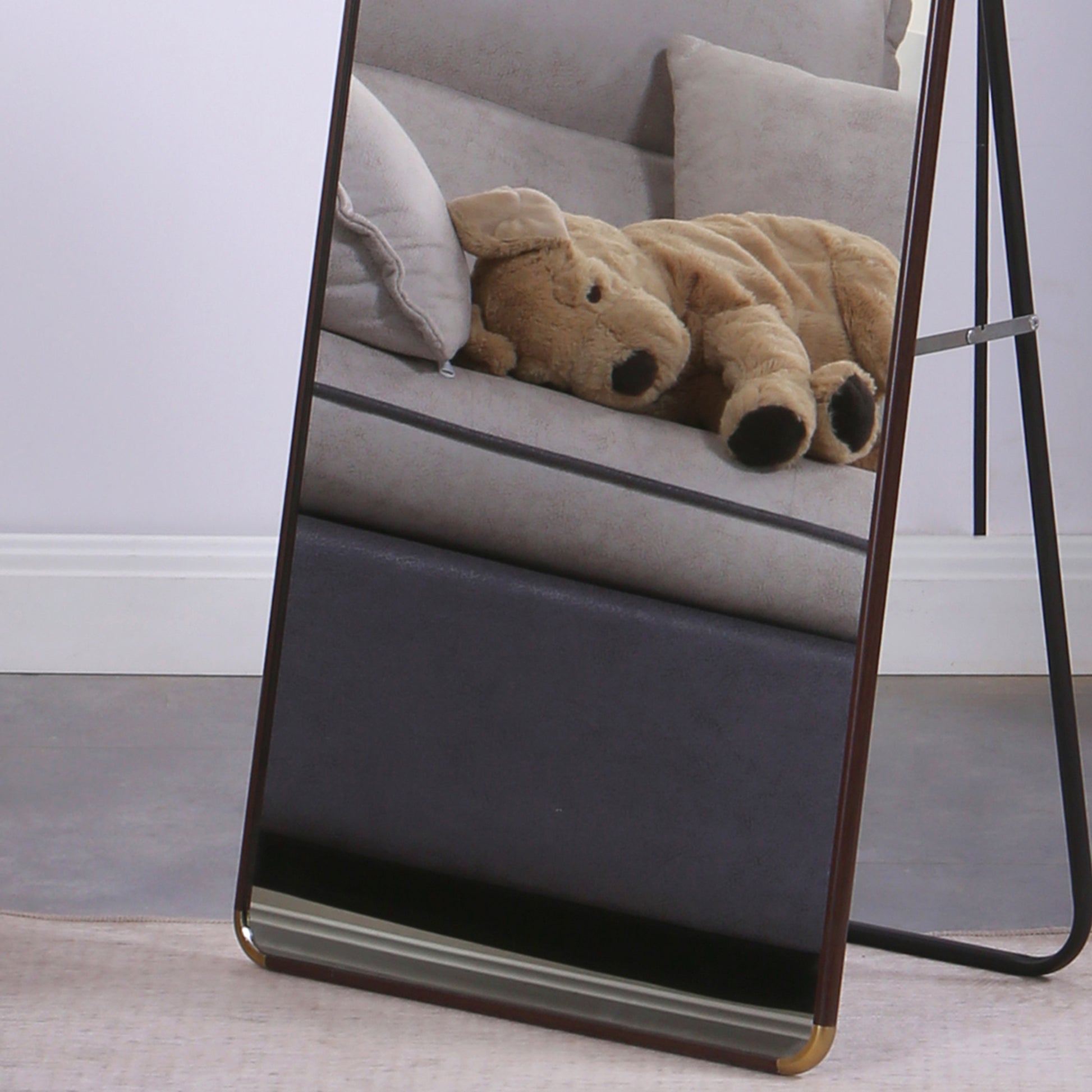 The 4Th Generation Floor Standing Full Length Mirror. Wall Mirror, Bathroom Makeup Mirror, Bedroom Foyer, Clothing Store, Wall Mounted. 60 "* 16.5" Transparent Glass