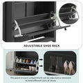 Functional Entryway Organizer With 2 Flip Drawers