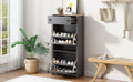 Functional Entryway Organizer With 2 Flip Drawers