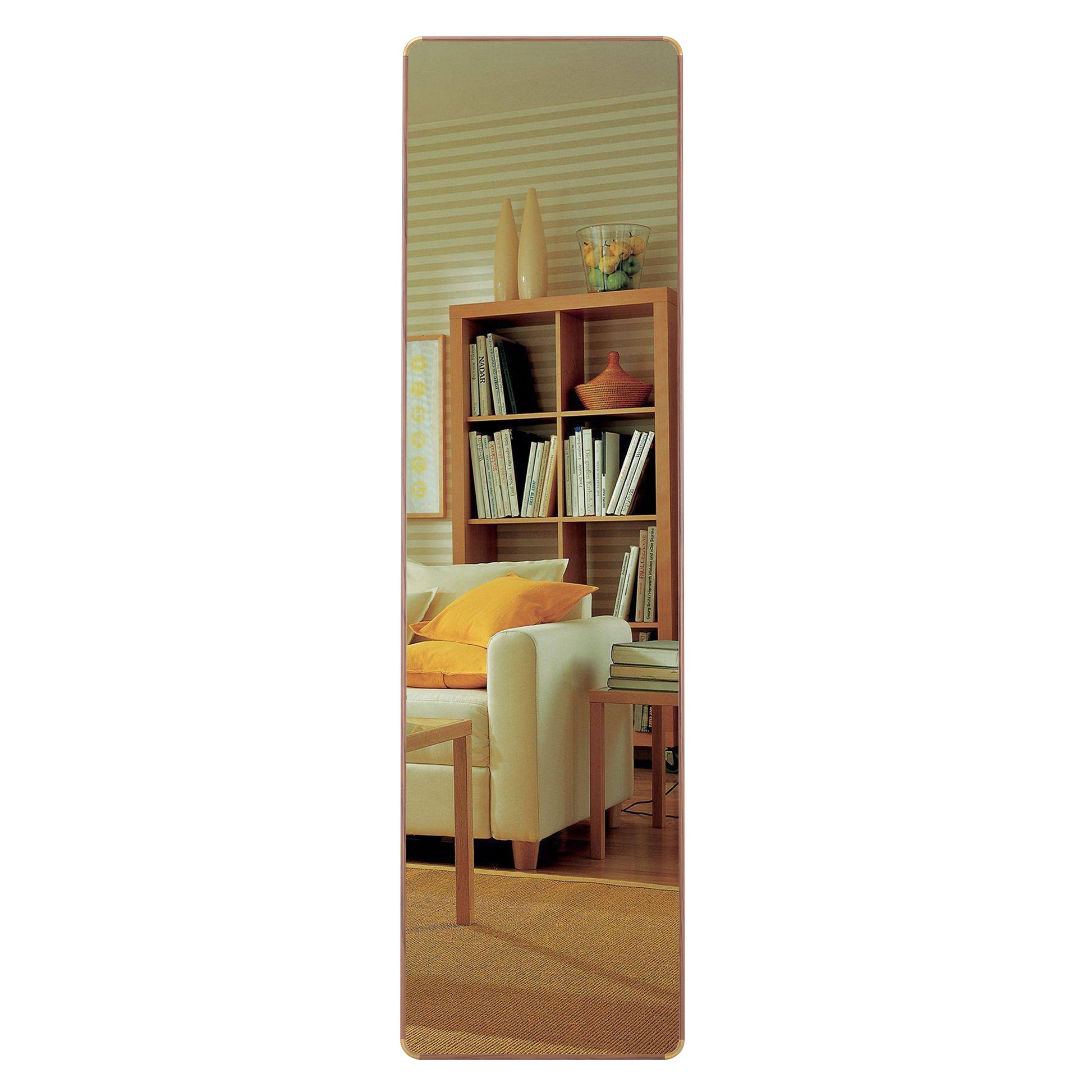 The 4Th Generation Floor Standing Full Length Mirror. Wall Mirror, Bathroom Makeup Mirror, Bedroom Foyer, Clothing Store, Wall Mounted. 60 "* 16.5" Transparent Glass