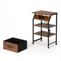 Set of 2 Night Stand, Wooden Bedside Table with