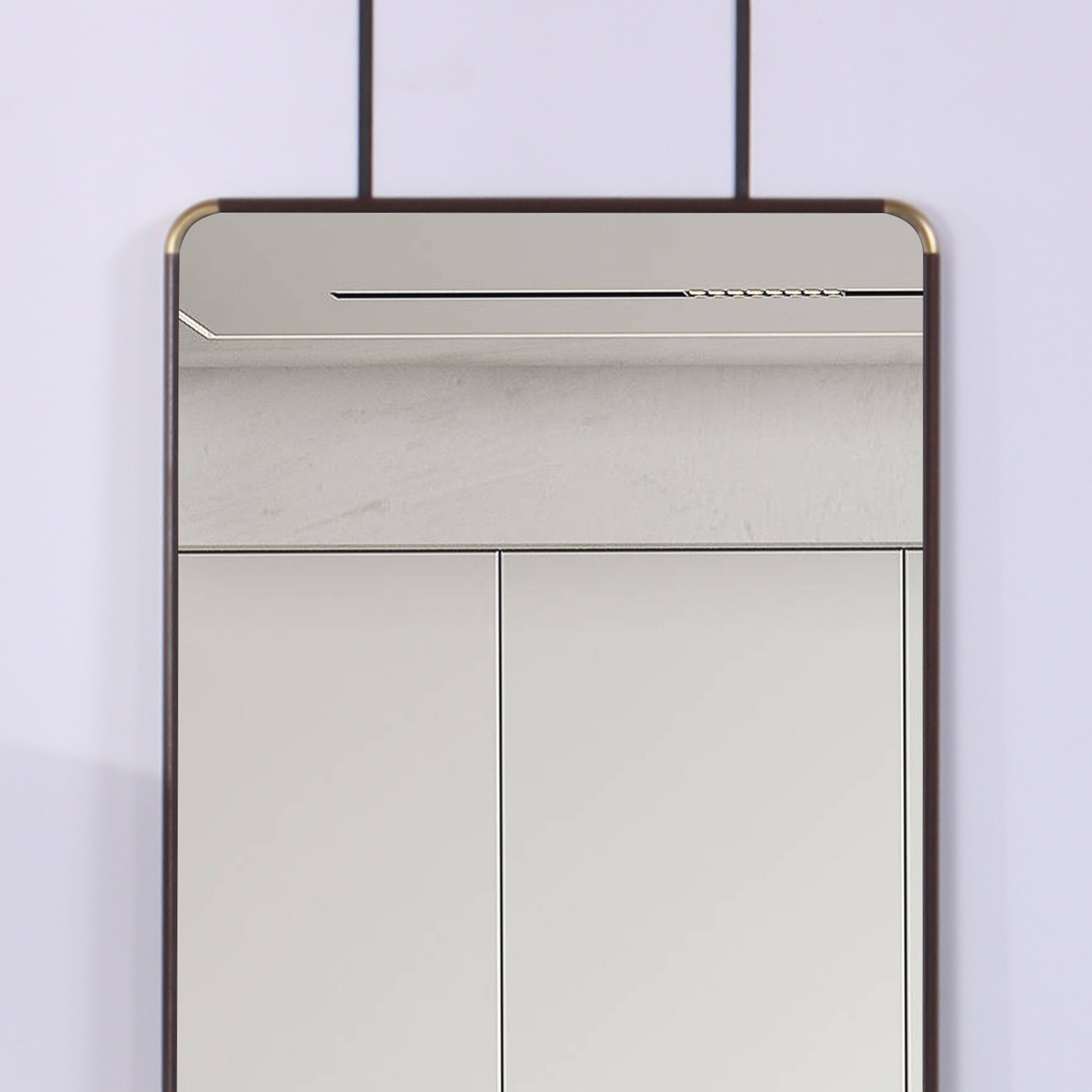 The 4Th Generation Floor Standing Full Length Mirror. Wall Mirror, Bathroom Makeup Mirror, Bedroom Foyer, Clothing Store, Wall Mounted. 60 "* 16.5" Transparent Glass