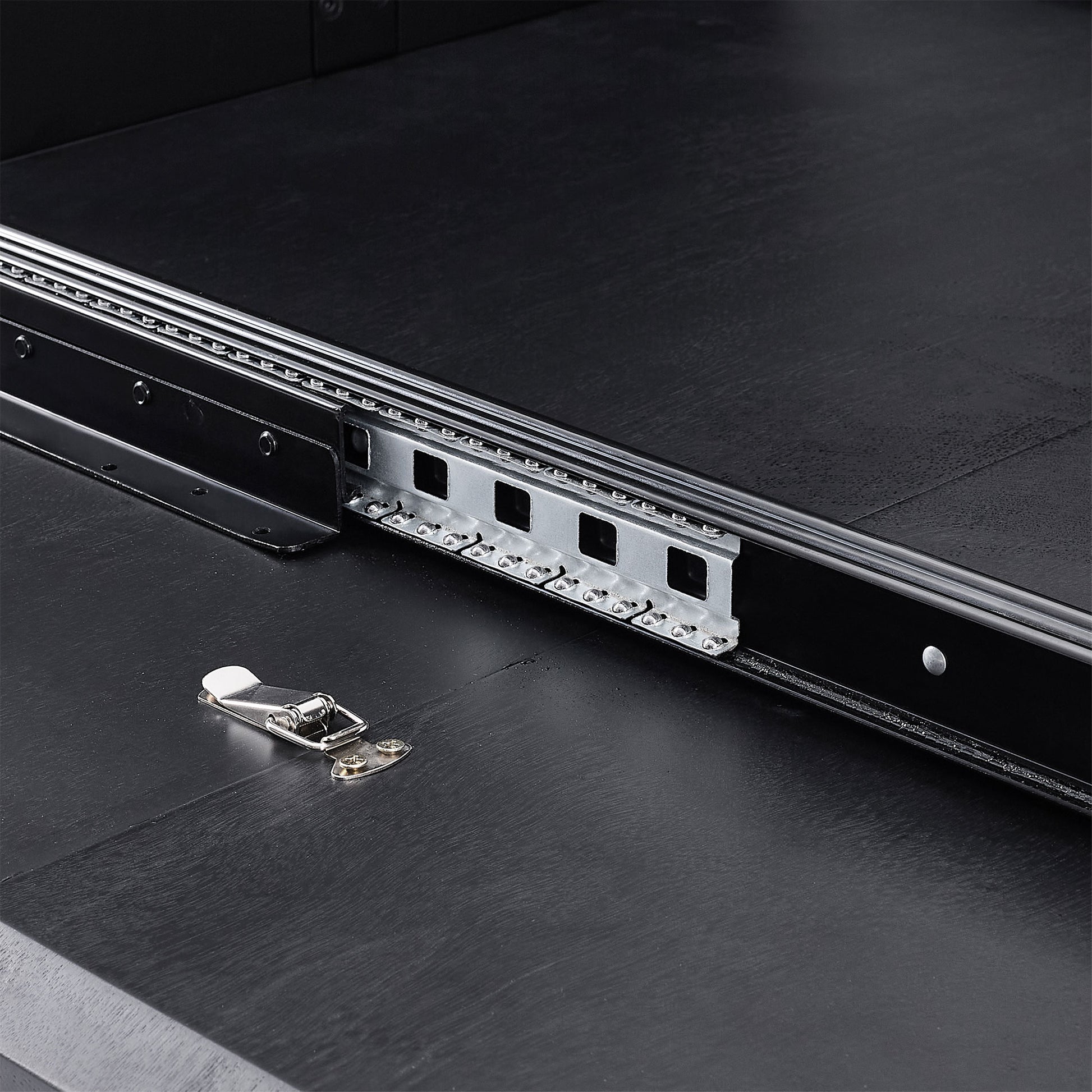 Expandable Dining Table,Solid Top Extending Table Modern Kitchen Table, Leisure Desk For Kitchen Dining Living Room Apartment.Black Black Foam Mdf