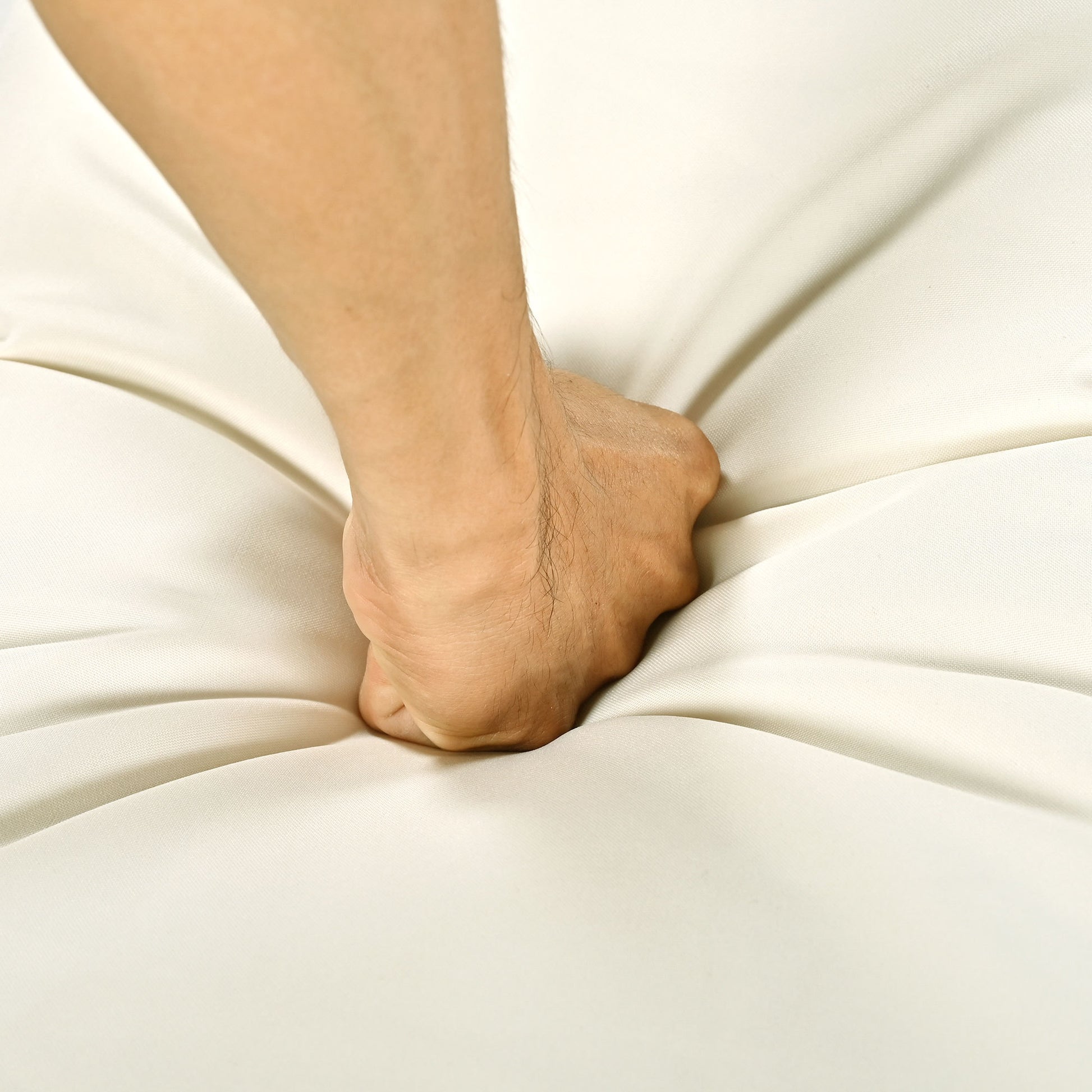 Outdoor Patio Sunbed With Curtains, High Comfort, Suitable For Multiple Scenarios Beige Woven Rope