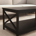 Coffee Table Oxford End Table Black Color Black Mdf