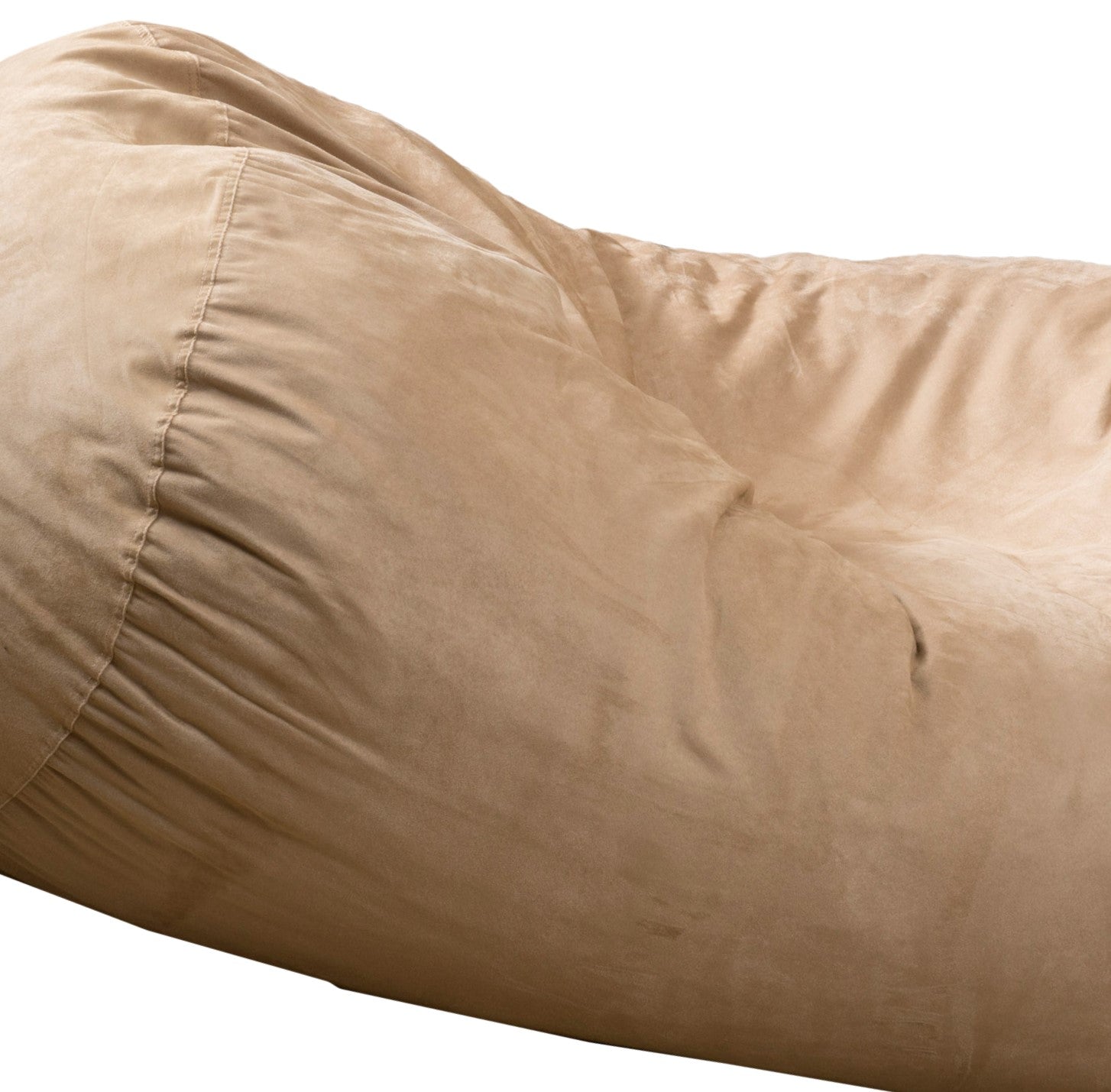 Marlin 6.5 Foot Suede Cylindrical Bean Bag, Tuscany Tuscany Microfiber