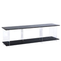 Tv Stand, Tv Cabinet, Yakeli Partition Tv Cabinet, Table Imitation Marble Pattern, Can Do Tv Cabinet Can Also Do Side Cabinets, Can Be Placed In The Lounge, Living Room Or Bedroom, Color: Black Black Primary Living Space 60 69 Inches 60 69 Inches Classic