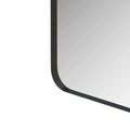 Wall Mirror 24X36 Inch Black Rectangular Mirror Metal Framed Mirror Vanity Mirror Dressing Mirror, For Bathroom, Living Room, Bedroom Wall Decor Black Glass Metal