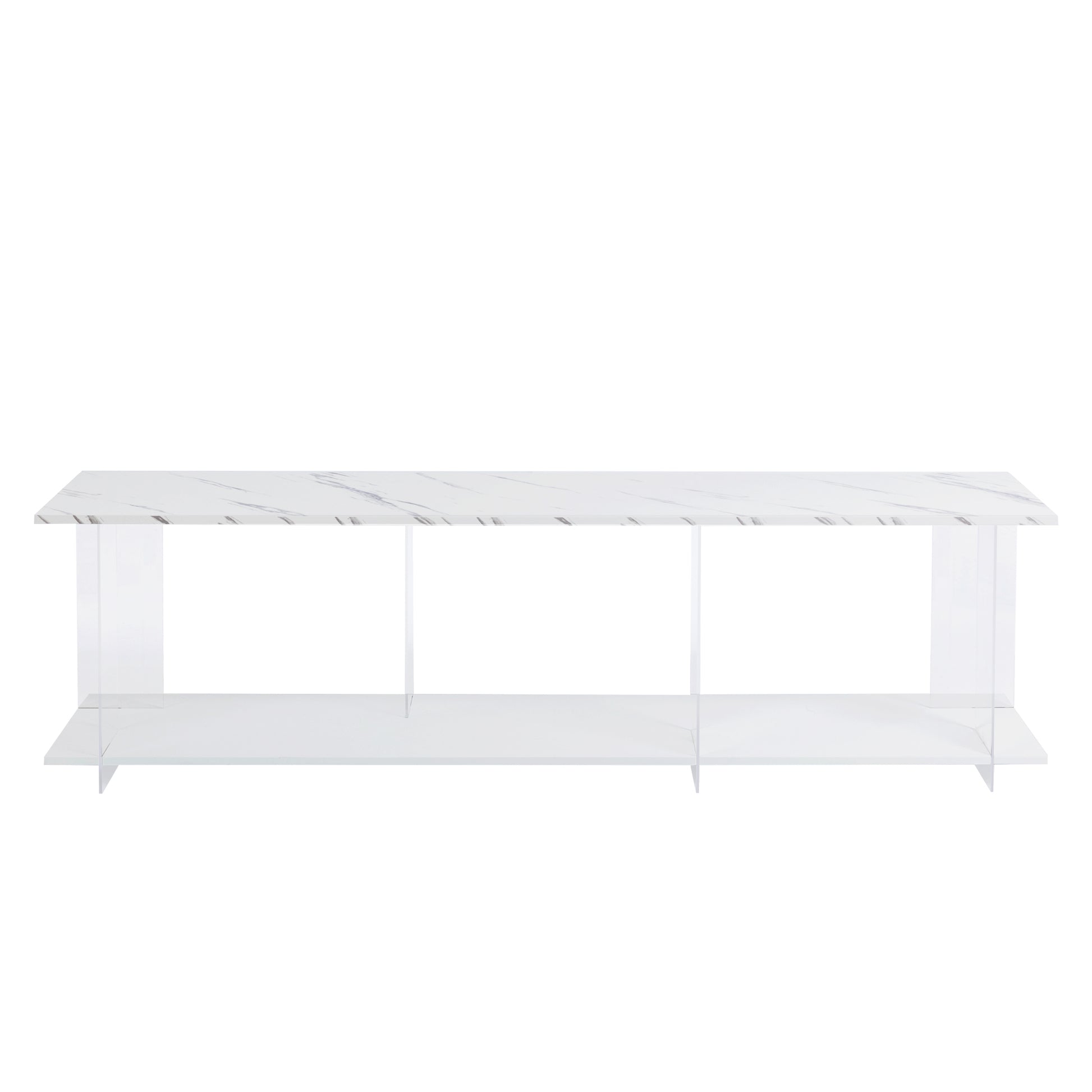 Tv Stand, Tv Cabinet, Yakeli Partition Tv Cabinet, Table Imitation Marble Pattern, Can Do Tv Cabinet Can Also Do Side Cabinets, Can Be Placed In The Lounge, Living Room Or Bedroom, Color: White White Primary Living Space 60 69 Inches 60 69 Inches Classic