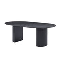 Expandable Dining Table,Solid Top Extending Table Modern Kitchen Table, Leisure Desk For Kitchen Dining Living Room Apartment.Black Black Foam Mdf