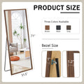 Fourth Generation Solid Wood Frame Full Length Mirror, Dressing Mirror, Bedroom Porch, Decorative Mirror, Clothing Store, Floor Standing Large Mirror, Wall Mounted. 71 