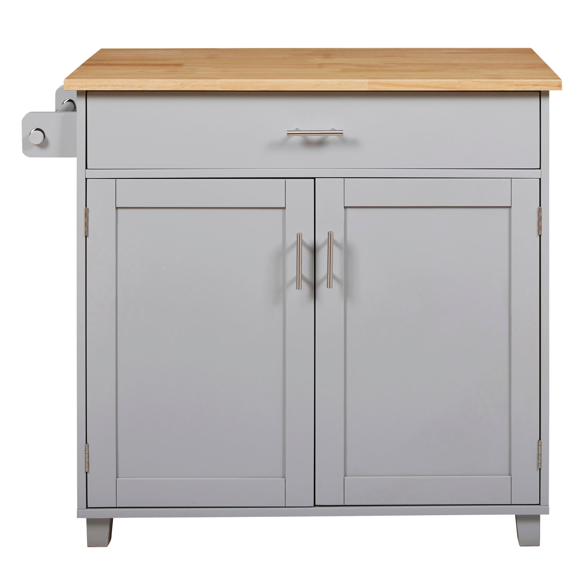 K&K Rolling Kitchen Island with Storage, Kitchen Cart