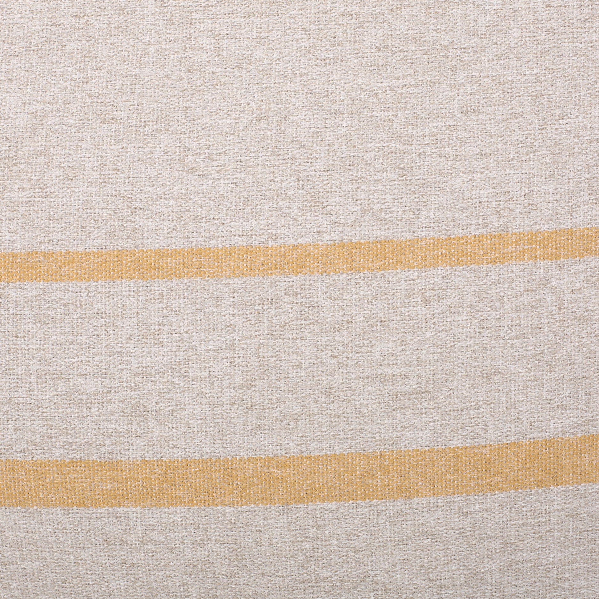 Bohemio 5 Foot Rounded Bean Bag, Natural Color Striped Yellow Yellow Fabric