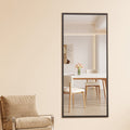 Fourth Generation Solid Wood Frame Full Length Mirror, Dressing Mirror, Bedroom Porch, Decorative Mirror, Clothing Store, Floor Standing Large Mirror, Wall Mounted. 71 