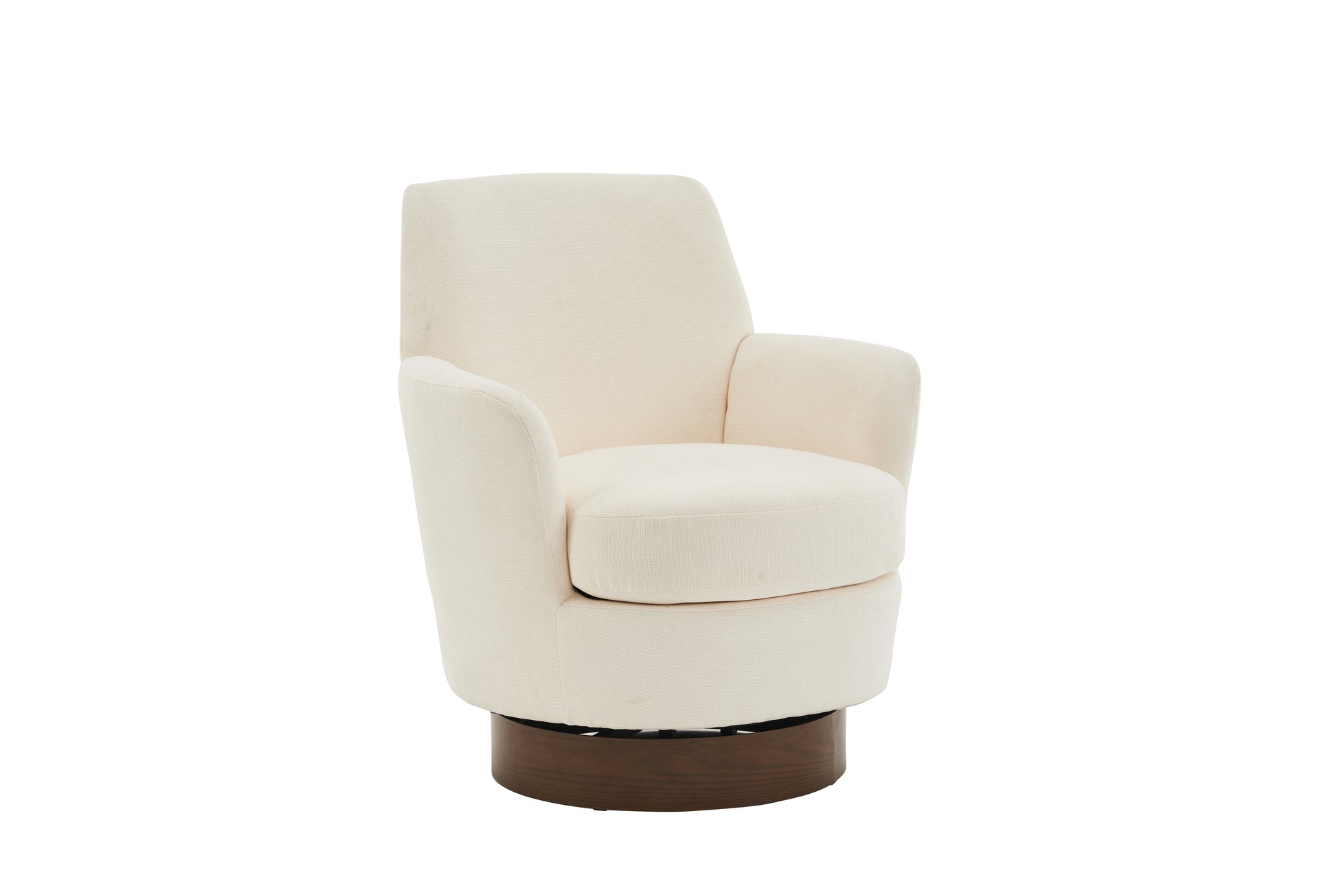 Polyester Swivel Barrel Chair, Swivel Accent Chairs Armchair For Living Room, Reading Chairs For Bedroom Comfy, Round Barrel Chairs With Gold Stainless Steel Base Beige Beige Primary Living Space American Design Foam Polyester