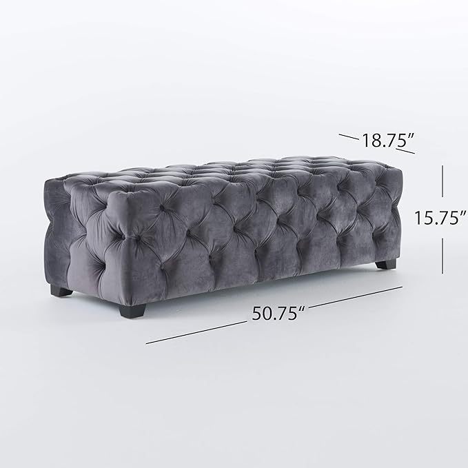 Ottoman Grey Velvet