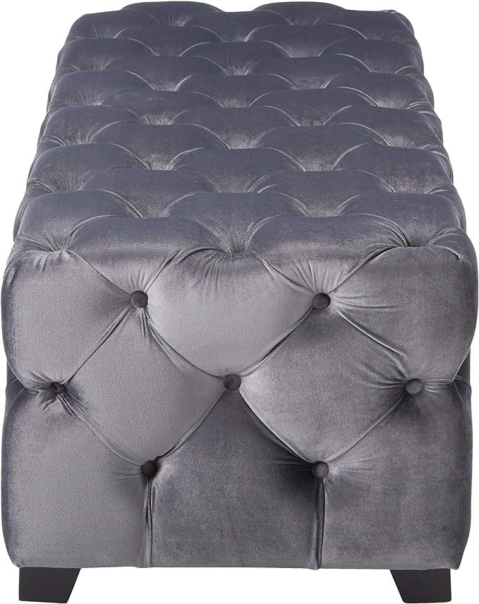 Ottoman Grey Velvet