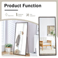 Fourth Generation Solid Wood Frame Full Length Mirror, Dressing Mirror, Bedroom Porch, Decorative Mirror, Clothing Store, Floor Standing Large Mirror, Wall Mounted. 71 