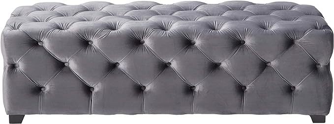Ottoman Grey Velvet