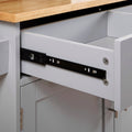 K&K Rolling Kitchen Island with Storage, Kitchen Cart