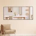 Fourth Generation Black Solid Wood Frame Full Length Mirror, Dressing Mirror, Bedroom Porch, Decorative Mirror, Clothing Store, Floor Standing Large Mirror, Wall Mounted. 71 