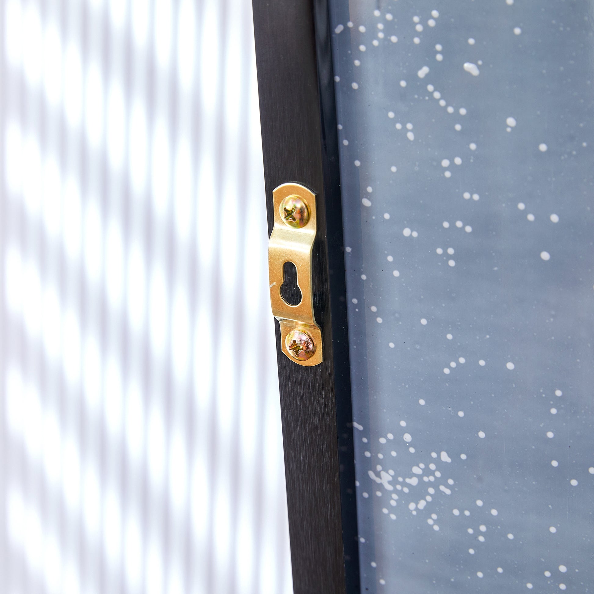 The 4Th Generation Floor Standing Full Length Rearview Mirror. Black Metal Framed Arched Wall Mirror, Bathroom Makeup Mirror, Floor Standing Mirror With Bracket. Black 71 "* 31" Am Black Glass